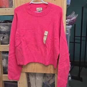 Universal Thread Size XL Hot Pink Crew Neck Knit Sweater